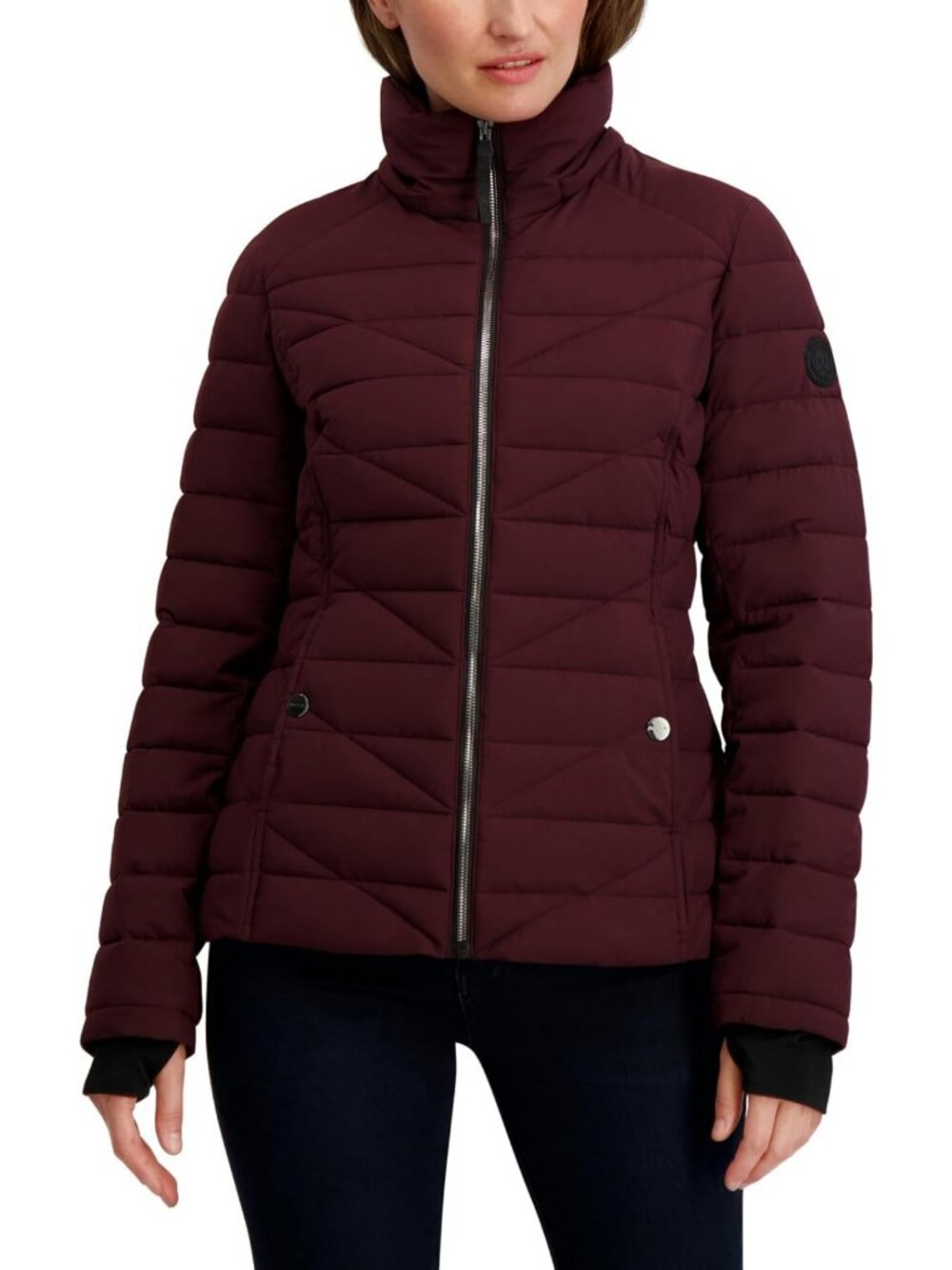 Cozy Women's Faux Fur Trim Hooded Midweight Puffer Jacket - Winter Essential